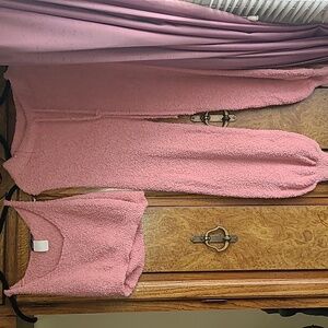 Pink fuzzy lounge set